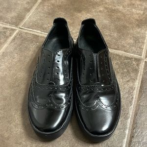Rag & Bone slip on black oxford